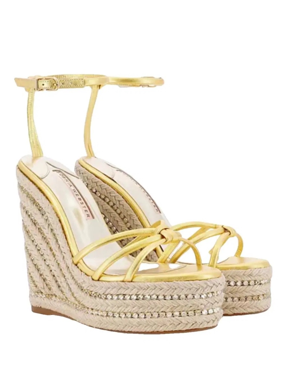 Sophia Webster Gold Wedges